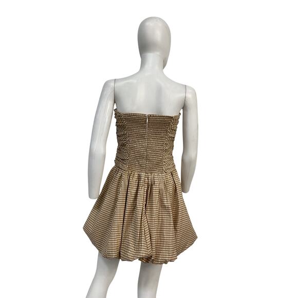 Reformation 'Clea' Brown Dress Size 6 - Picture 3 of 5